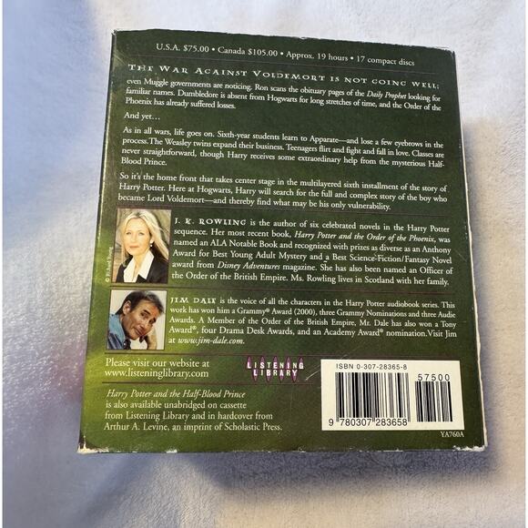 Harry Potter And The Half-Blood Prince 17 CD Audio Book Jim Dale Unabridged Set - Picture 4 of 7